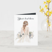Carte Toute finalité ajouter un message de mariage (Fleur jaune)