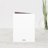 Carte Toute finalité ajouter un message de mariage (Dos)