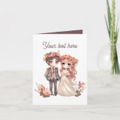 Carte Toute finalité ajouter un message de mariage (Devant)