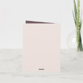 Carte Toute finalité ajouter un message de mariage (Dos)