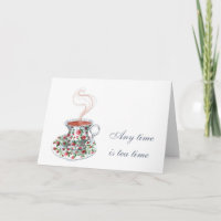 Toute heure est l'heure du thé Citation de slogan 