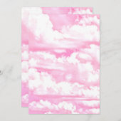 Carte Toute la décoration rose Festive Nuageuse (Devant / Derrière)