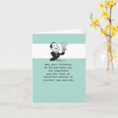 Carte Toute la joie et le bonheur que l'alcool peut four (Fleur jaune)