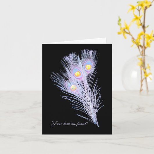 Carte Toute la note faite sur commande de Merci de (Fleur jaune)