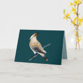 CARTE TOUTE OCCASION WAXWING BLANK (Fleur jaune)