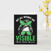 Carte Toutes les blessures ne sont pas visibles Messy Bu (Fleur jaune)