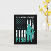 Carte Toutes les blessures ne sont pas visibles - Sensib (Fleur jaune)