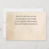 Carte Toutes les choses à travers Christ Bible Verse Car (Dos)