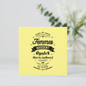 Carte Toutes les femmes naissent égales - Mars (Debout devant)