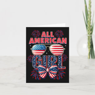 Carte Toutes les filles américaines 4 juillet Coquette B
