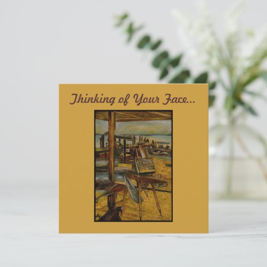 Carte Toutes les grandes peintures commencent avec une s (Debout devant)