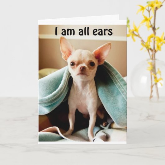 CARTE TOUTES LES OREILLES À ENTENDRE À PROPOS DE *RECEVO (Fleur jaune)