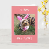 CARTE TOUTES LES OREILLES COMMENT EST-IL EN TRAIN DE "60 (Fleur jaune)