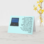 Carte Toutes mes affaires informatiques coûtent cher. Jo (Fleur jaune)