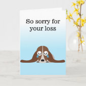 Carte Toutes mes condoléances pour ta perte (Fleur jaune)