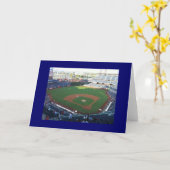 CARTE TOUTES OCCASIONS EMENEZ-MOI AU STADE DE BASEBALL (Fleur jaune)