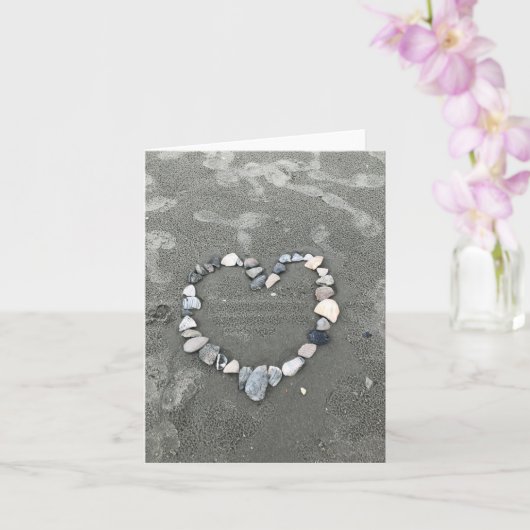 Carte toutes occasions, L'amour à la plage (Orchidée)