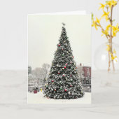 Carte Town of Plymouth MA Christmas tree (Fleur jaune)