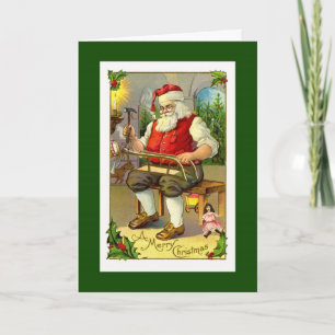 Carte Toymaker Père Noël vintage