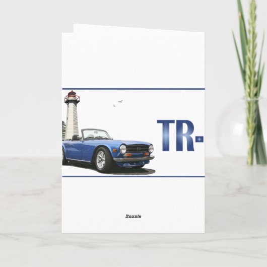 Carte TR6 bleu (Dos)