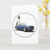 Carte TR6 bleu (Fleur jaune)