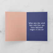 Carte Trace ou traitement Halloween aquarelle birman cha (Intérieur)