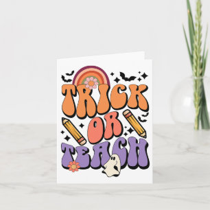 Carte Tracer Ou Enseigner Retro Automne Halloween Costum