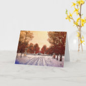 Carte Traces dans la neige (Fleur jaune)