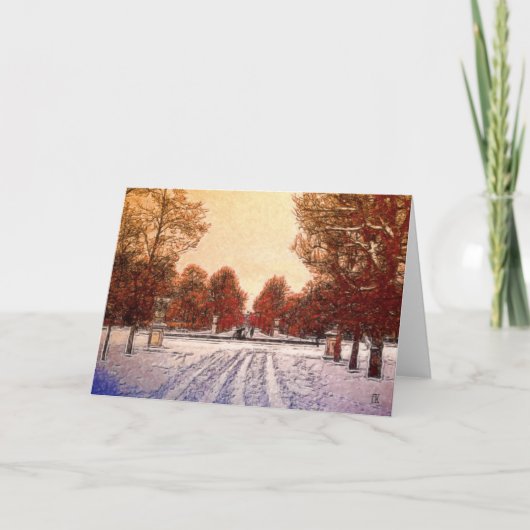 Carte Traces dans la neige (Devant)