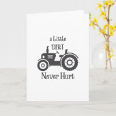 Carte tracteur agricole (Fleur jaune)