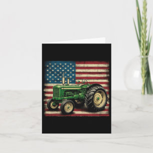 Carte Tracteur agricole Usa Tracteur Drapeau American Fa