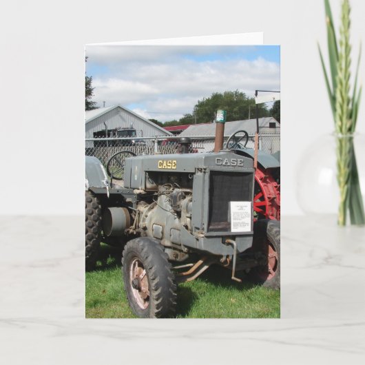 Carte Tracteur antique (Devant)