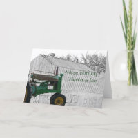 Tracteur antique et vieille personnaliser de