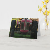 CARTE TRACTEUR AU REPOS (Fleur jaune)