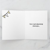 Carte Tracteur bleu personnalisé Pays Barne Mariage rust (Intérieur)