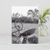 Carte Tracteur dans les hautes herbes (Debout devant)