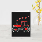 Carte Tracteur de la Saint-Valentin pour bébé et tout-pe (Fleur jaune)