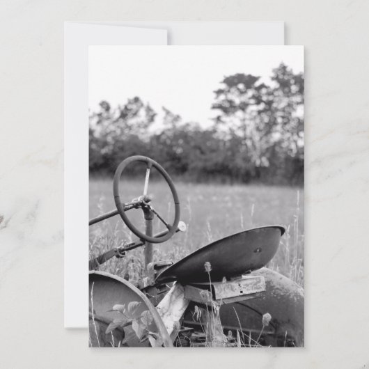 Carte Tracteur en herbe longue (Devant)