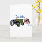 Carte Tracteurs filles Daddy et Me (Fleur jaune)
