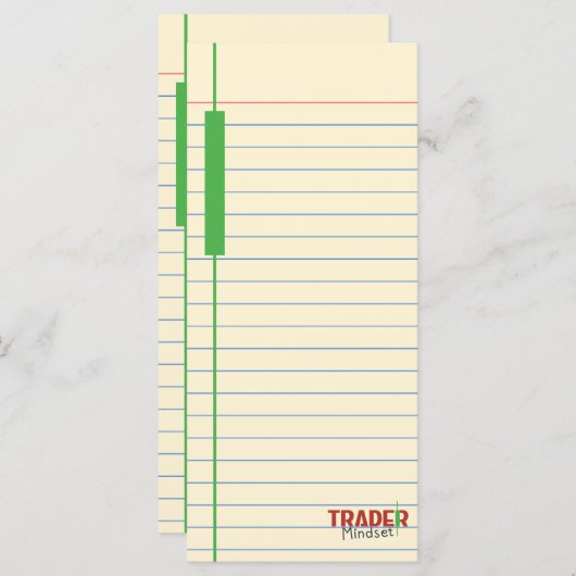 Carte Trader Mindset – Discipline Focus & Trading Psycho (Devant / Derrière)