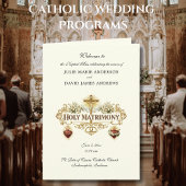 Carte Traditional Catholic Wedding Latin Mass Program