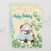 Carte traditionnelle coréenne de 1er anniversaire (Devant / Derrière)