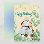 Carte traditionnelle de 1er anniversaire coréen (Devant / Derrière)