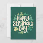 Carte traditionnelle de la Saint-Patrick (Devant)