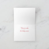 Carte traditionnelle de Noël blanc Wave (Intérieur)