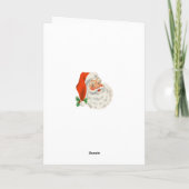 Carte traditionnelle de Vintage Christmas (Dos)