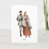 Carte traditionnelle letton de costume (Dos)