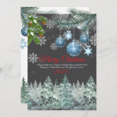 Carte traditionnelle Russe de Noël (Devant / Derrière)