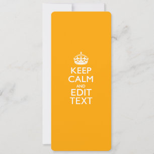 Carte Traffic Yellow Background Keep Calm And Your Text