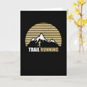 Carte Trail Running Mountains (Fleur jaune)